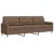 Canapea cu 3 locuri, maro, 210 cm, material textil GartenMobel Dekor
