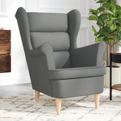 Fotoliu, gri închis, 74x84x100 cm, textil GartenMobel Dekor