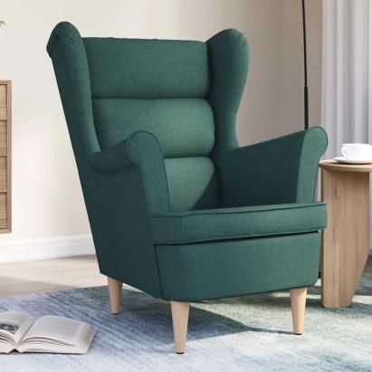 Fotoliu, verde închis, 74x84x100 cm, textil GartenMobel Dekor