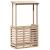 Masă bar de exterior cu acoperiș, 112,5x57x195,5 cm, lemn masiv GartenMobel Dekor