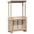 Masă bar de exterior cu acoperiș, 112,5x57x195,5 cm, lemn masiv GartenMobel Dekor