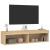 Comode TV cu lumini LED, 2 buc., stejar sonoma, 60x30x30 cm GartenMobel Dekor
