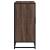 Dulap, stejar maro, 92x35x76 cm, lemn prelucrat GartenMobel Dekor