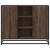 Dulap, stejar maro, 92x35x76 cm, lemn prelucrat GartenMobel Dekor