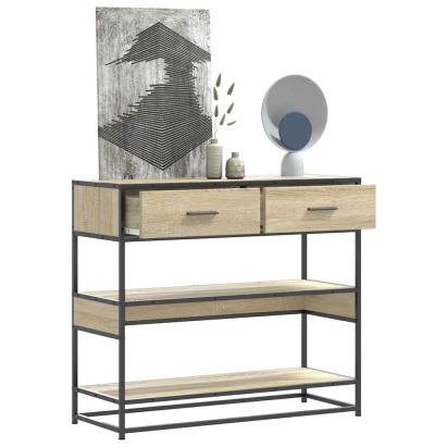 Măsuță consolă, stejar sonoma, 90x35x80 cm, lemn prelucrat GartenMobel Dekor