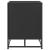 Bancă de pantofi neagră 100x40x53,5 cm lemn și metal prelucrat GartenMobel Dekor