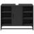 Dulap chiuveta de baie, negru, 80x33x60 cm, lemn compozit GartenMobel Dekor