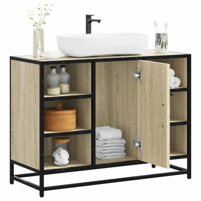 Dulap chiuveta de baie, stejar sonoma, 80x33x60cm lemn compozit GartenMobel Dekor