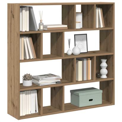 Bibliotecă/Separator de cameră, Stejar artizanal, 105x24x102 cm GartenMobel Dekor