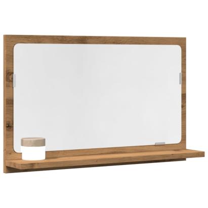Dulap baie cu oglindă stejar artizanal 60x11x37 cm, lemn GartenMobel Dekor
