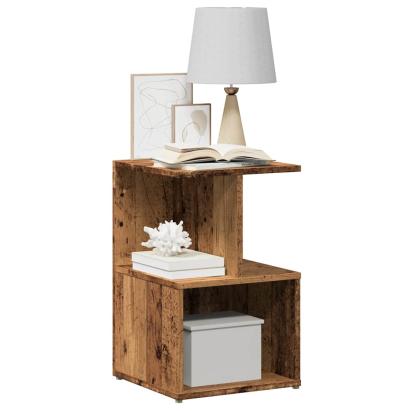Noptiera din lemn vechi 35x35x55 cm lemn prelucrat GartenMobel Dekor