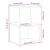 Noptiere 2 buc Lemn vechi 35x35x55 cm Lemn de prelucrare GartenMobel Dekor