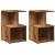 Noptiere 2 buc Lemn vechi 35x35x55 cm Lemn de prelucrare GartenMobel Dekor