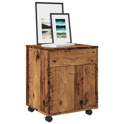 Dulap cu roți, lemn vechi, 45x38x54 cm, lemn prelucrat GartenMobel Dekor