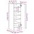 Dulap Pantofi Lemn Vechi 32x35x92 cm Lemn prelucrat GartenMobel Dekor
