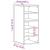 Pantofare 2 buc. stejar artizanal, 32x35x70 cm, lemn prelucrat GartenMobel Dekor