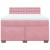 Pat box spring cu saltea, roz, 160x200 cm, catifea GartenMobel Dekor