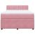 Pat box spring cu saltea, roz, 160x200 cm, catifea GartenMobel Dekor