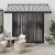 Copertină retractabilă antracit/alb, 3,5x2,5 m, textil/aluminiu GartenMobel Dekor