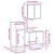 Set mobilier de baie, 3 piese, stejar sonoma, lemn prelucrat GartenMobel Dekor