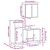 Set mobilier de baie, 3 piese, stejar maro, lemn prelucrat GartenMobel Dekor