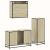 Set mobilier de baie, 3 piese, stejar sonoma, lemn prelucrat GartenMobel Dekor