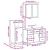 Set mobilier de baie, 3 piese, stejar maro, lemn prelucrat GartenMobel Dekor