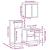 Set mobilier de baie, 3 piese, stejar sonoma, lemn prelucrat GartenMobel Dekor
