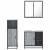 Set mobilier de baie, 3 piese, gri sonoma, lemn prelucrat GartenMobel Dekor