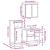 Set mobilier de baie, 3 piese, stejar maro, lemn prelucrat GartenMobel Dekor