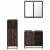 Set mobilier de baie, 3 piese, stejar maro, lemn prelucrat GartenMobel Dekor