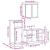 Set mobilier de baie, 3 piese, stejar sonoma, lemn prelucrat GartenMobel Dekor