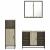 Set mobilier de baie, 3 piese, stejar sonoma, lemn prelucrat GartenMobel Dekor