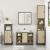 Set mobilier de baie, 3 piese, stejar sonoma, lemn prelucrat GartenMobel Dekor