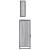Set mobilier de baie, 3 piese, gri sonoma, lemn prelucrat GartenMobel Dekor
