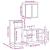 Set mobilier de baie, 3 piese, gri sonoma, lemn prelucrat GartenMobel Dekor