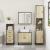 Set mobilier de baie, 3 piese, stejar sonoma, lemn prelucrat GartenMobel Dekor