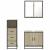 Set mobilier de baie, 3 piese, stejar sonoma, lemn prelucrat GartenMobel Dekor