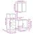 Set mobilier de baie, 3 piese, gri sonoma, lemn prelucrat GartenMobel Dekor