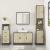 Set mobilier de baie, 3 piese, stejar sonoma, lemn prelucrat GartenMobel Dekor