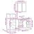 Set mobilier de baie, 3 piese, stejar maro, lemn prelucrat GartenMobel Dekor