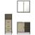Set mobilier de baie, 3 piese, stejar sonoma, lemn prelucrat GartenMobel Dekor