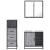 Set mobilier de baie, 3 piese, gri sonoma, lemn prelucrat GartenMobel Dekor