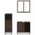 Set mobilier de baie, 3 piese, stejar maro, lemn prelucrat GartenMobel Dekor
