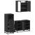 Set mobilier de baie, 3 piese, negru, lemn compozit GartenMobel Dekor