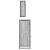 Set mobilier de baie, 3 piese, gri sonoma, lemn prelucrat GartenMobel Dekor