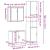Set mobilier de baie, 3 piese, stejar maro, lemn prelucrat GartenMobel Dekor