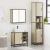 Set mobilier de baie, 3 piese, stejar sonoma, lemn prelucrat GartenMobel Dekor