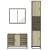 Set mobilier de baie, 3 piese, stejar sonoma, lemn prelucrat GartenMobel Dekor