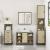 Set mobilier de baie, 3 piese, stejar sonoma, lemn prelucrat GartenMobel Dekor